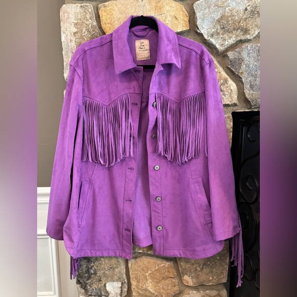 We The Free Purple Fringe Jacket - Picture 5 of 8